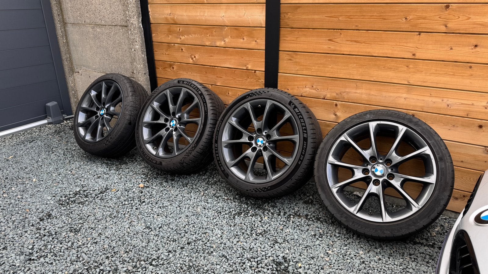 Originele Bmw velgen met Michelin banden, Ophalen, 18 inch, Gebruikt, Banden en Velgen