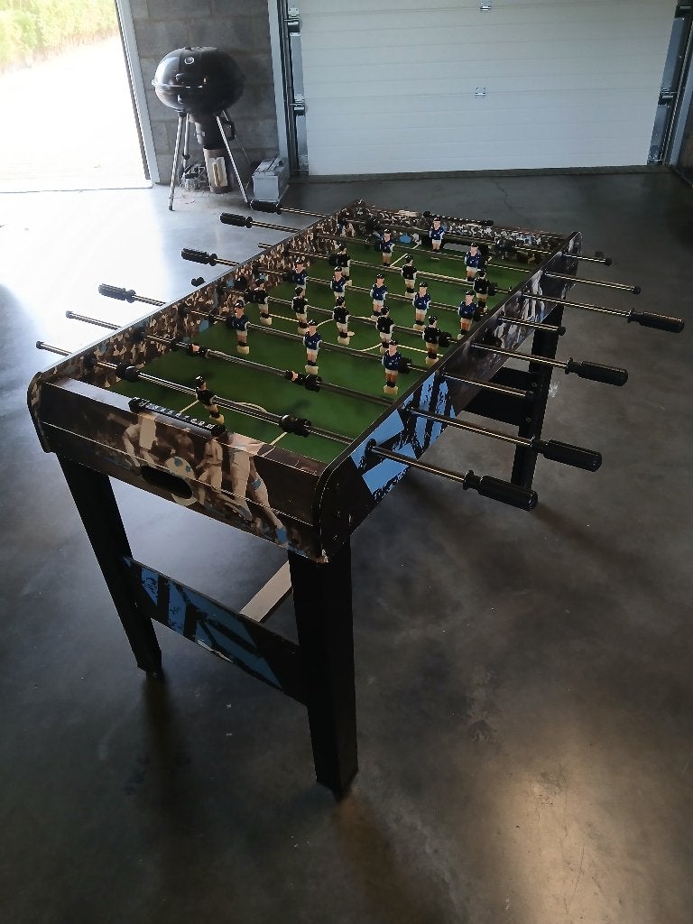 Kickertafel, Ophalen, Gebruikt
