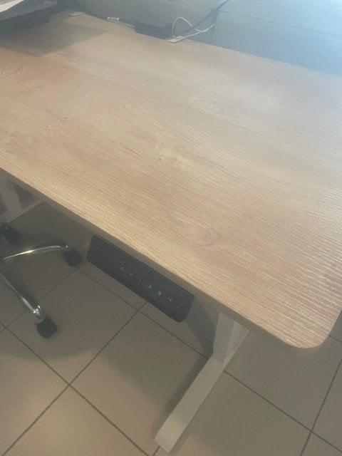 Zit-sta bureau, Ophalen, Zit-sta bureau, Hout, Bruin