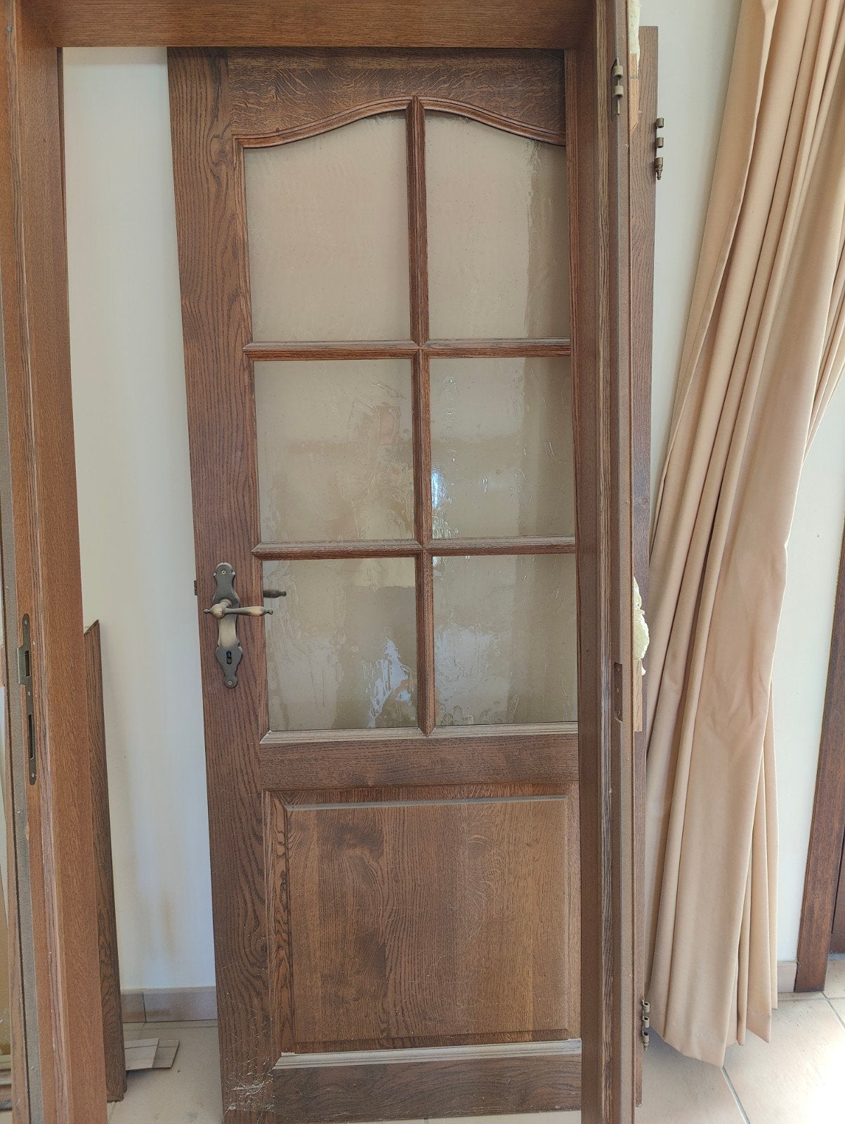 Binnendeur met glas, Ophalen, Glas