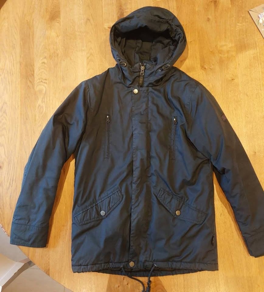 Marineblauwe winterjas man, maat M, Vêtements | Hommes, Enlèvement ou Envoi, Porté, Taille 48/50 (M), Bleu