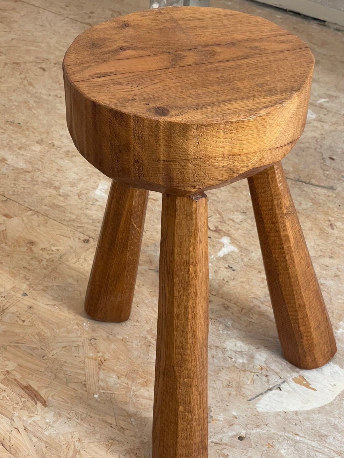 Eiken krukje, Ophalen, Zo goed als nieuw, Hout