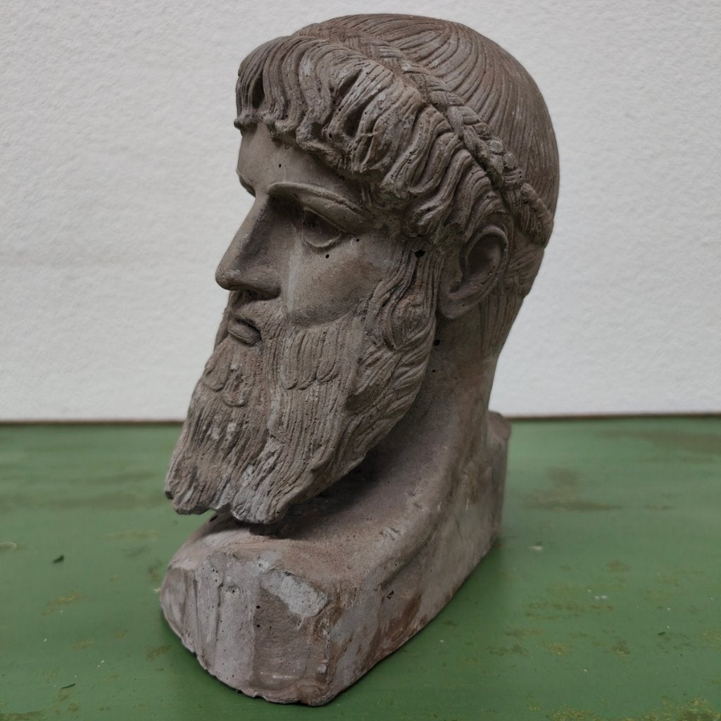 Portretkop beeld, buste Neptunus of Poseidon van Artemision, Antiek en Kunst, Ophalen of Verzenden, Klassiek, Steen of Keramiek