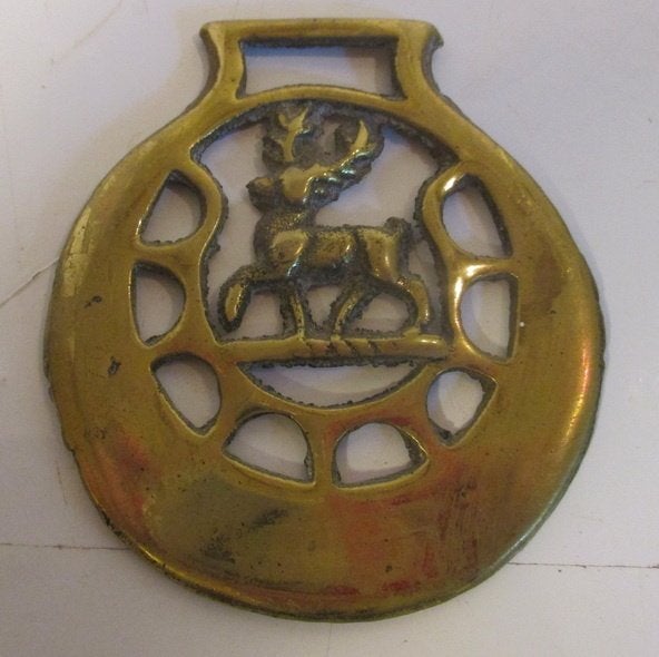 médaillons de harnais de cheval VR en cuivre antique, Envoi
