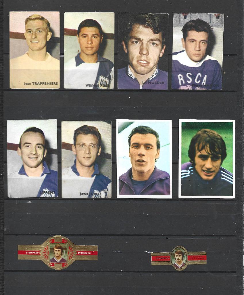 Football - Lot Anderlecht - Vignettes - Bagues - Equipe, Envoi, Utilisé