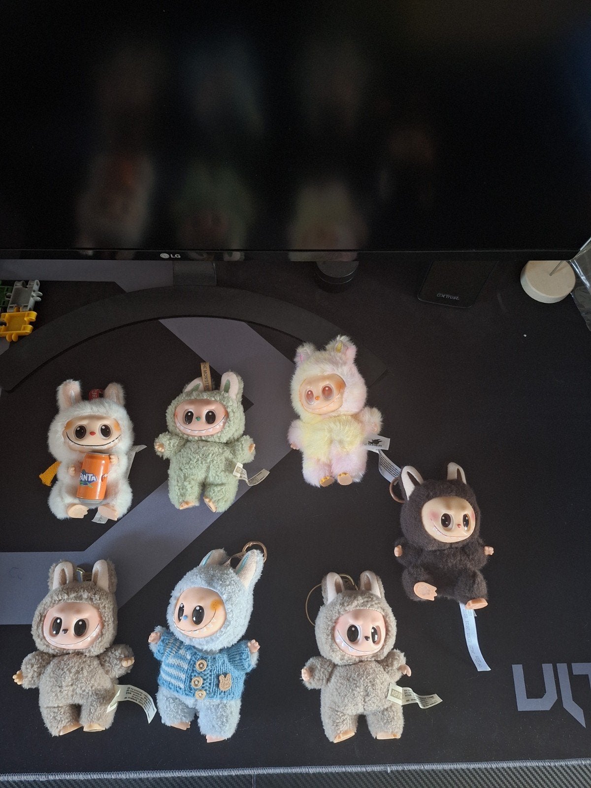 7 Labubu knuffels – €5/stuk of €25 voor het volledig lot, Enlèvement ou Envoi, Comme neuf, Autres matériaux, Autres marques