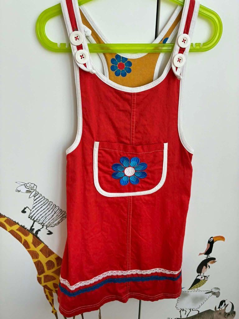 Rood kleedje Alba Original maat 122, Kinderen en Baby's, Alba, Meisje, Ophalen of Verzenden, Zo goed als nieuw