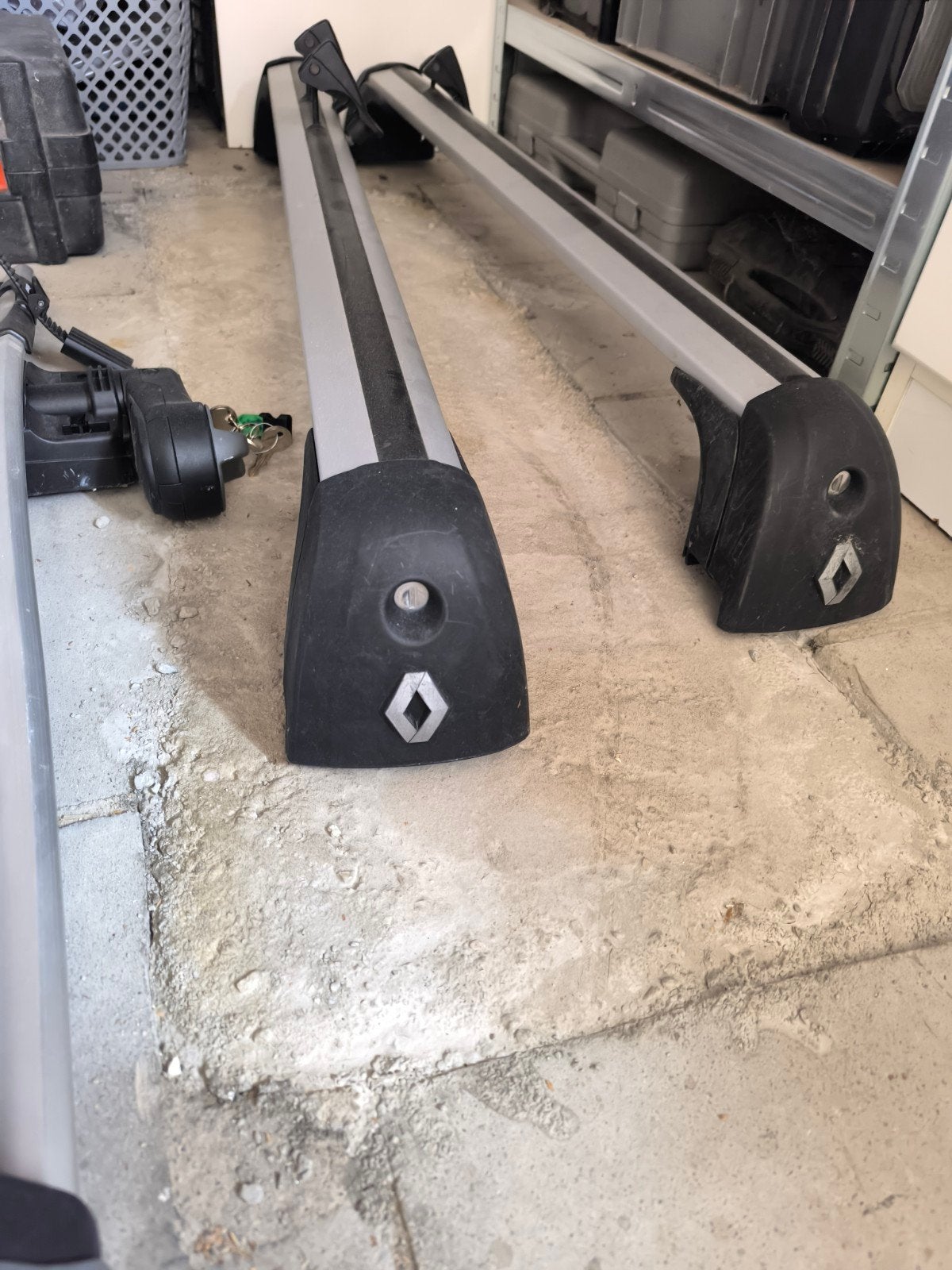 originele Renault dakdragers + fietsdrager, Auto diversen, Ophalen, Zo goed als nieuw