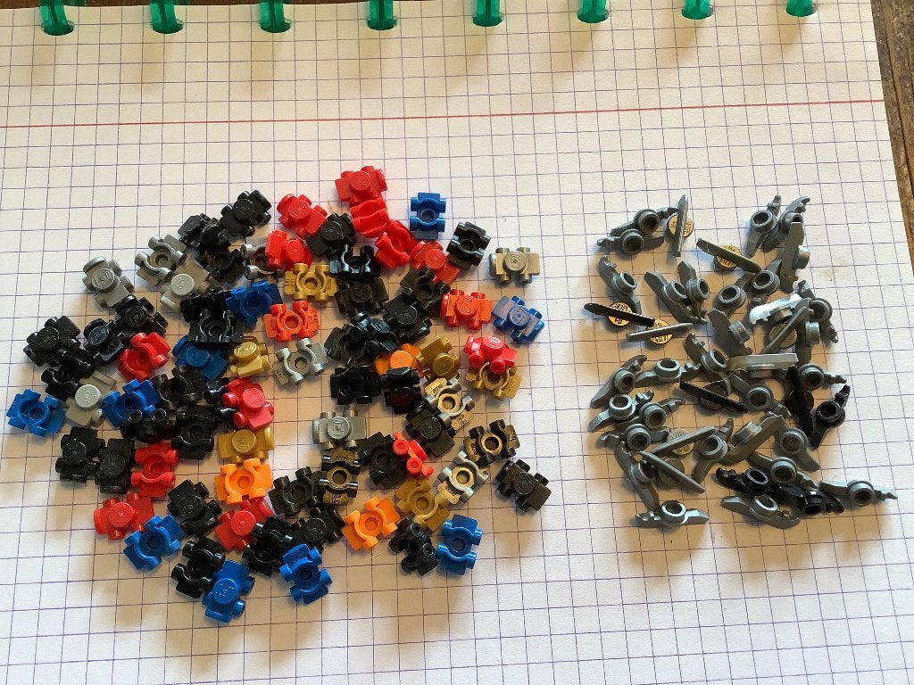 Lego rolschaatsen/ijsschaatsen 123 stuks / 168-A2, Ophalen of Verzenden, Zo goed als nieuw, Losse stenen, Lego