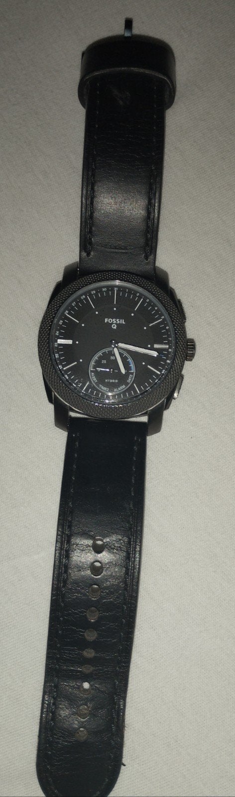 Machine hybride Fossil Q FTW1163., Enlèvement, Utilisé, Montre-bracelet