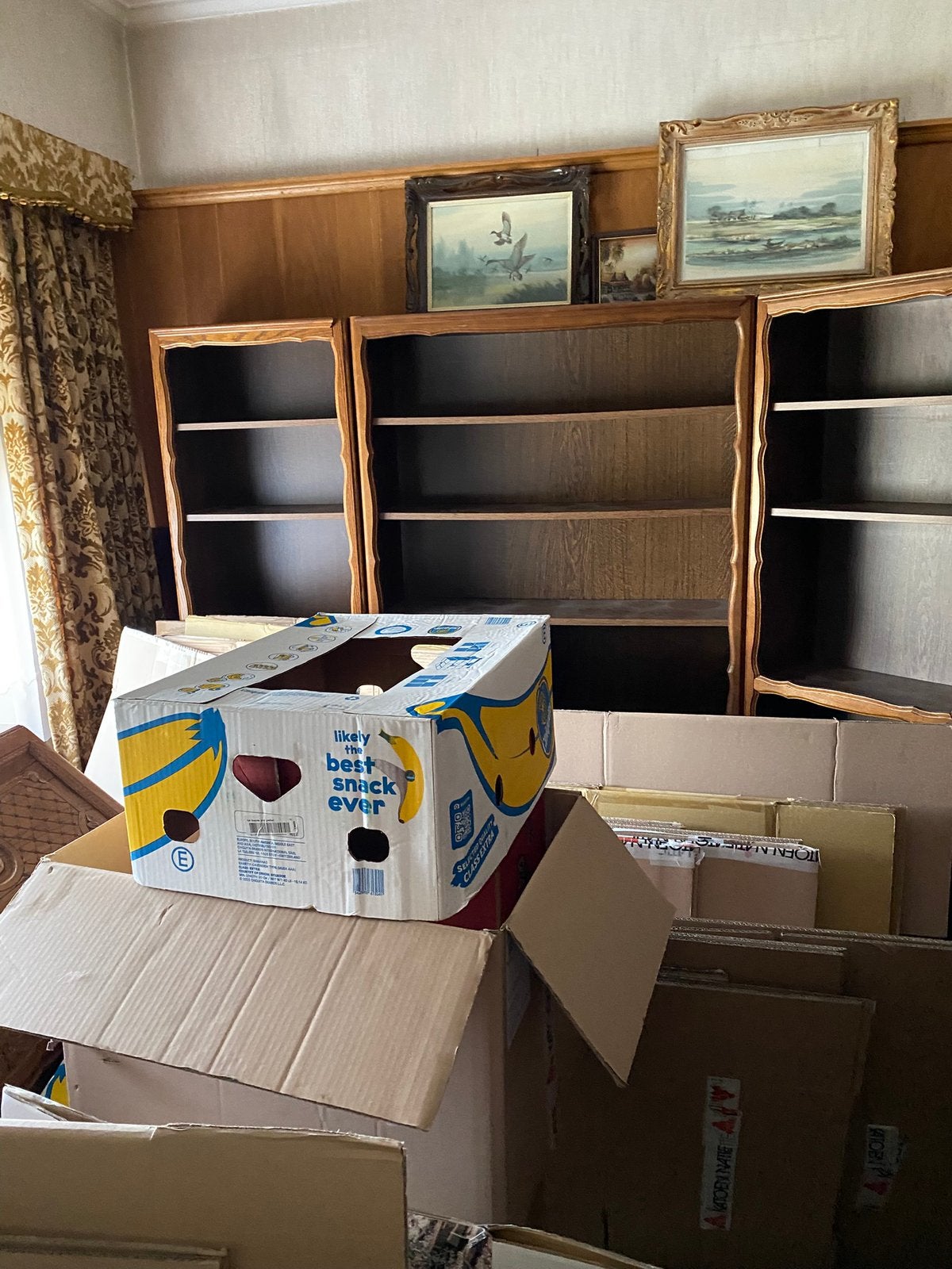 Boekenkasten in hoekvorm, Antiek, Avec tablette(s), Enlèvement, Utilisé