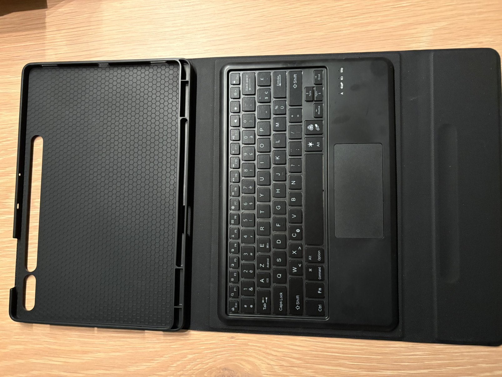 SAMSUNG GALAXY TAB S9 FE+ cover-toetsenbord, Ophalen of Verzenden, Nieuw, TAB S9 FE+, Bescherming voor- en achterkant