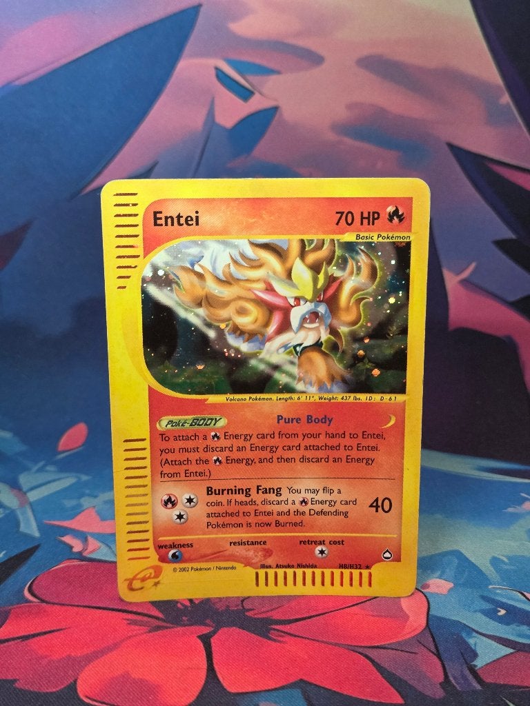 Pokémon Entei Holo H8/H32 – Aquapolis (2002), Enlèvement ou Envoi