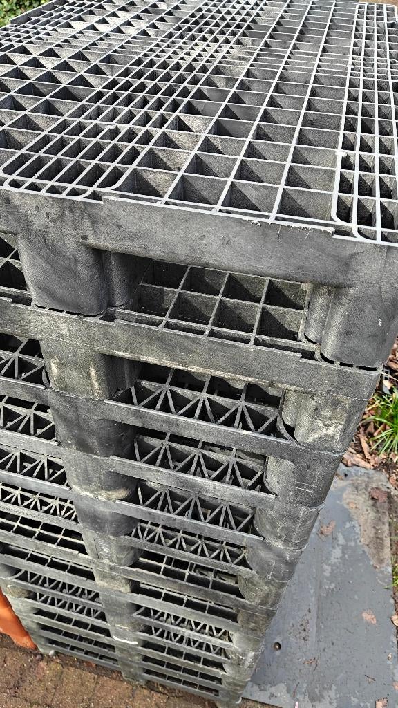 30 kunststof paletten open dek MIX, Doe-het-zelf en Bouw, Ophalen, Gebruikt