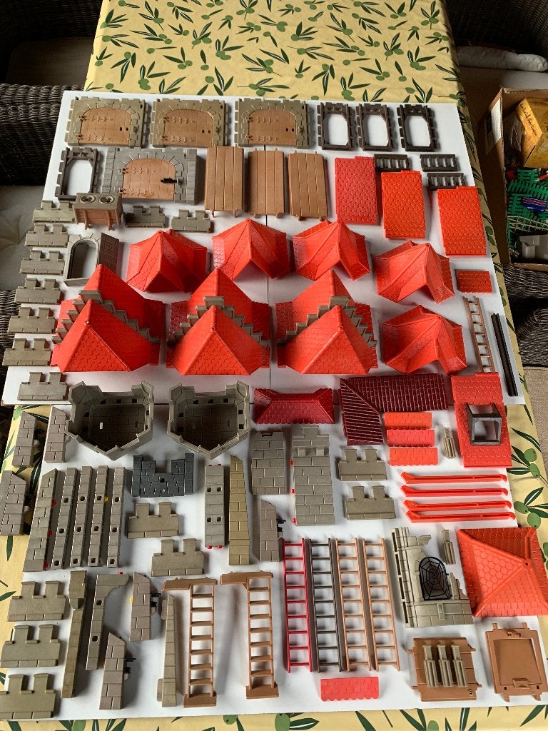 PLAYMOBIL: SUPERLOT ONDERDELEN MIDDELEEUWSE KASTELEN, Gebruikt, Losse onderdelen, Ophalen of Verzenden, Kasteel/Fort