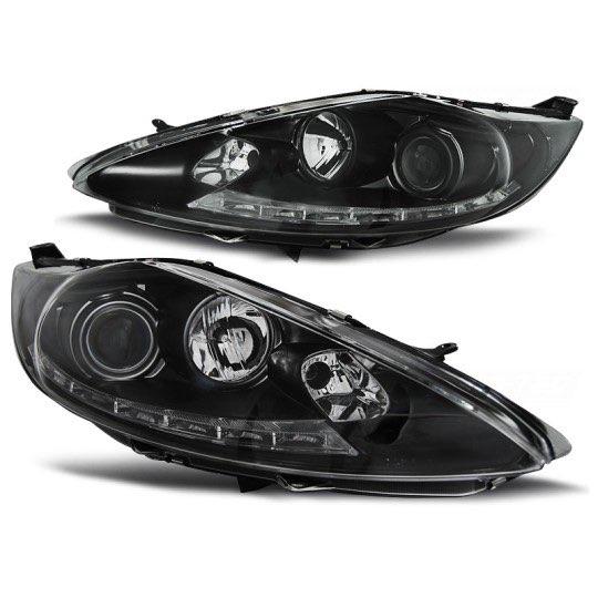 ZWARTE DRL HALOGEENKOPLAMPEN VOOR FORD FIESTA MK7 2008-2012, Ophalen