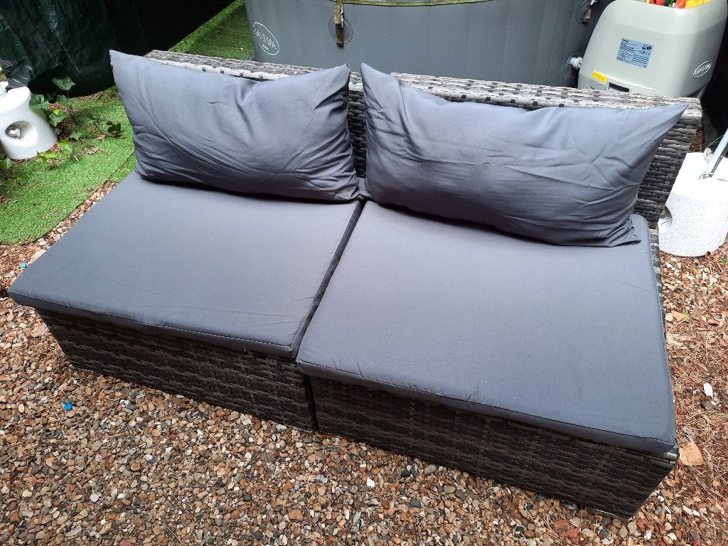Lounge, Rotan, Zo goed als nieuw, Loungeset, Bank