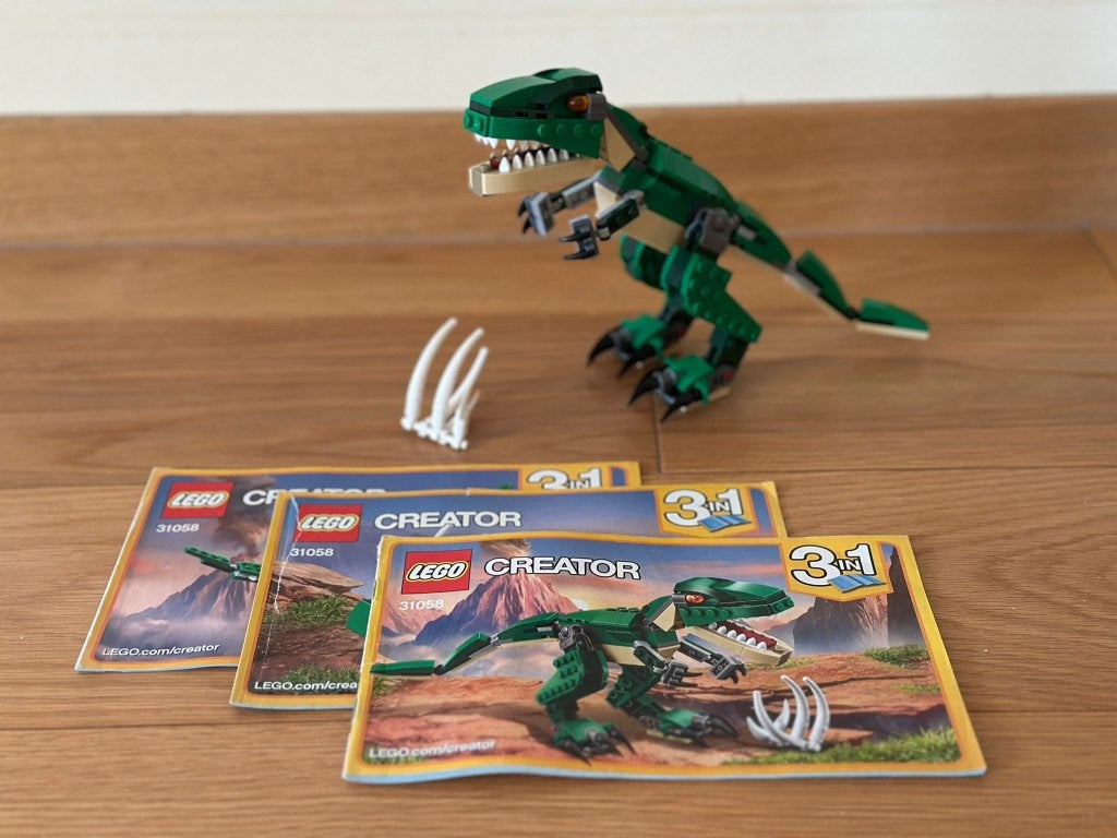 Lego 31058 Creator 3 in 1 "Mighty Dinosaurs - Green Edition", Kinderen en Baby's, Inclusief instructies, Gebruikt, Lego, Ophalen of Verzenden