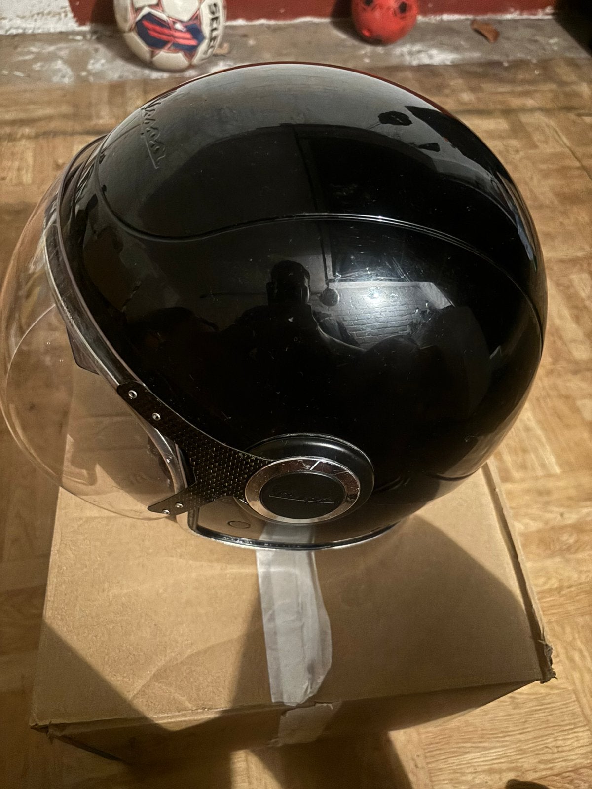 Vespa helm maat L, Fietsen en Brommers, Ophalen of Verzenden, Zo goed als nieuw