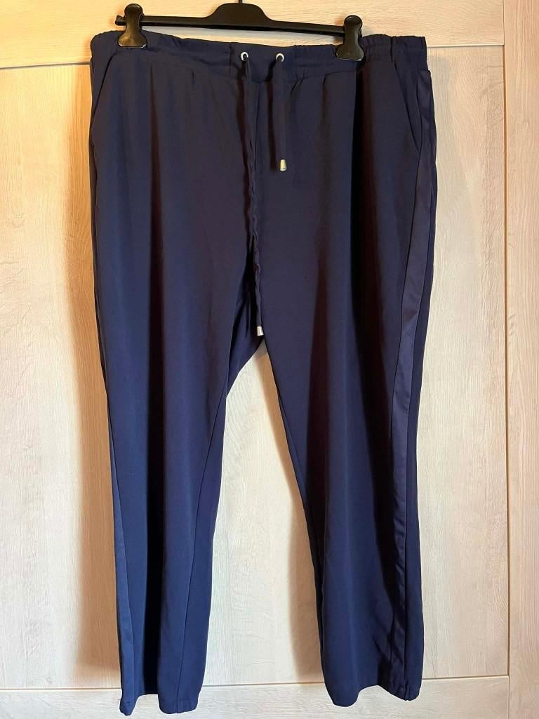 broek blauw stretch rekker ms mode 50, Blauw, Ophalen of Verzenden, MS Mode, Gedragen