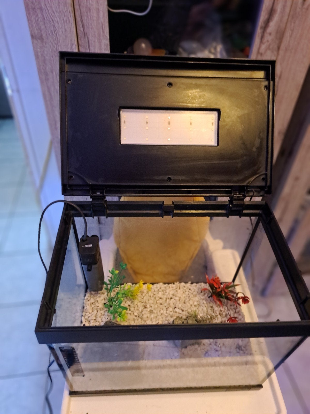 Petit aquarium complet super fish, Aquarium vide, Pompe, Enlèvement, Utilisé