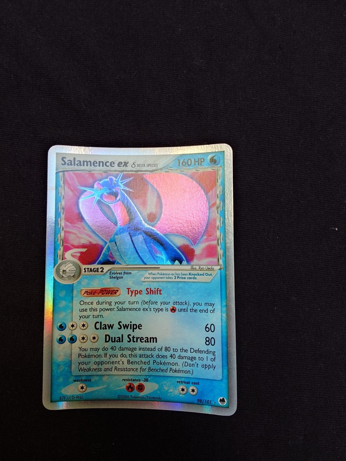 Salamence ex 98/110 Dragon Frontiers, Telecommunicatie, Mobiele telefoons | Samsung, Ophalen, Zo goed als nieuw