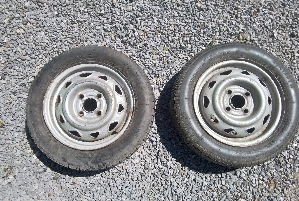 2 caravan banden met velgen, Caravans en Kamperen, Overige Caravans en Kamperen, Ophalen
