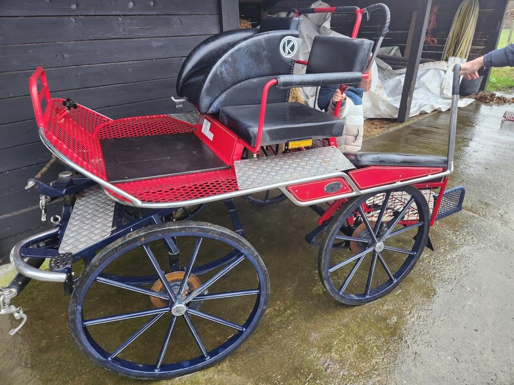 Voiture d attelage Kulhne 1 cheval ou 2 poneys, Animaux & Accessoires, Utilisé, Calèche marathon, Cheval ou Poney