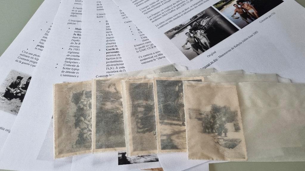 Photos originales / armée française en Algérie / militaria, Collections, Photos & Gravures, Comme neuf, Photo, Autres sujets/thèmes
