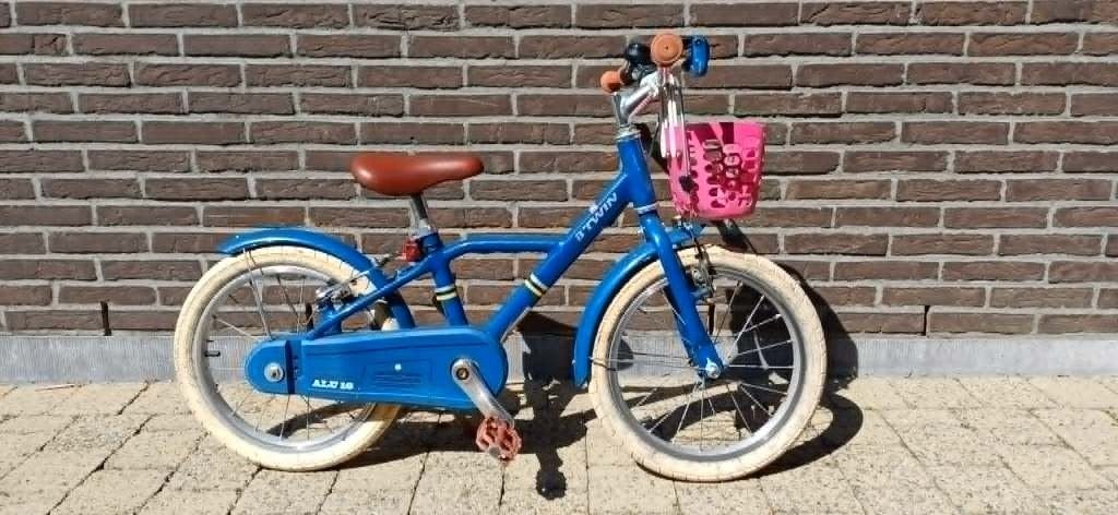 kinderfiets 16 inch, fiets kind, Fietsen en Brommers, Ophalen, Gebruikt, Velgrem, B-Twin