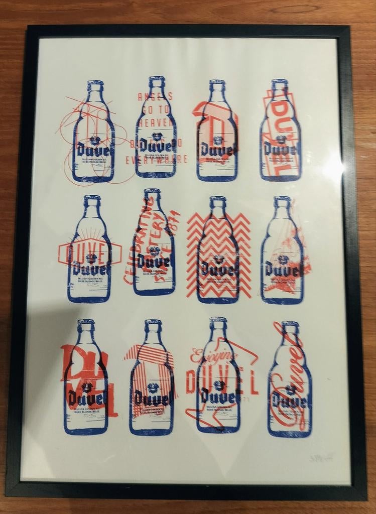 Duvel Poster, Antiek en Kunst, Ophalen