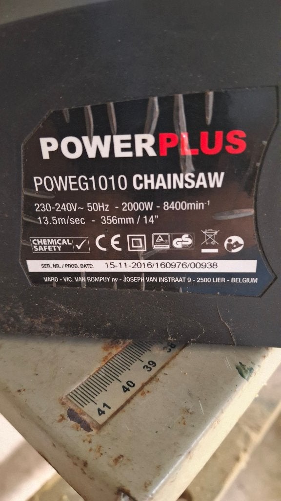 Eletr kettingzaag, Doe-het-zelf en Bouw, Ophalen, Gebruikt, Kettingzaag, Power Plus