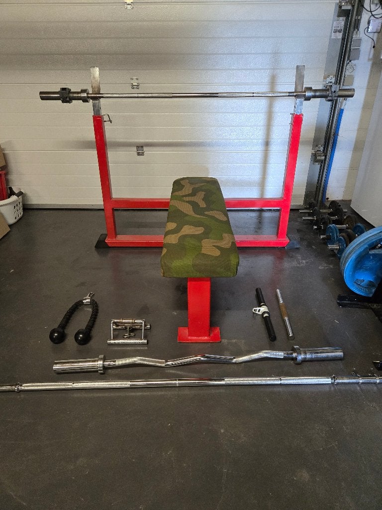 Bench press, Sport en Fitness, Ophalen, Gebruikt, Benen, Fitnessbank