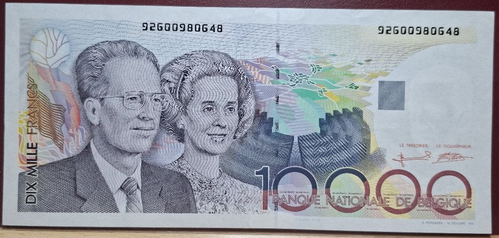 10.000 Frank Type Boudewijn en Fabiola - Prachtig !, Ophalen of Verzenden, Los biljet