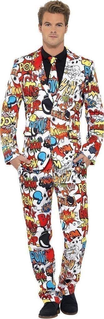 OppoSuits en Smiffys Kostuums - Comic Strip Maat M, Kleding | Heren, Kostuums en vesten, Ophalen of Verzenden, Nieuw, Maat 48/50 (M)