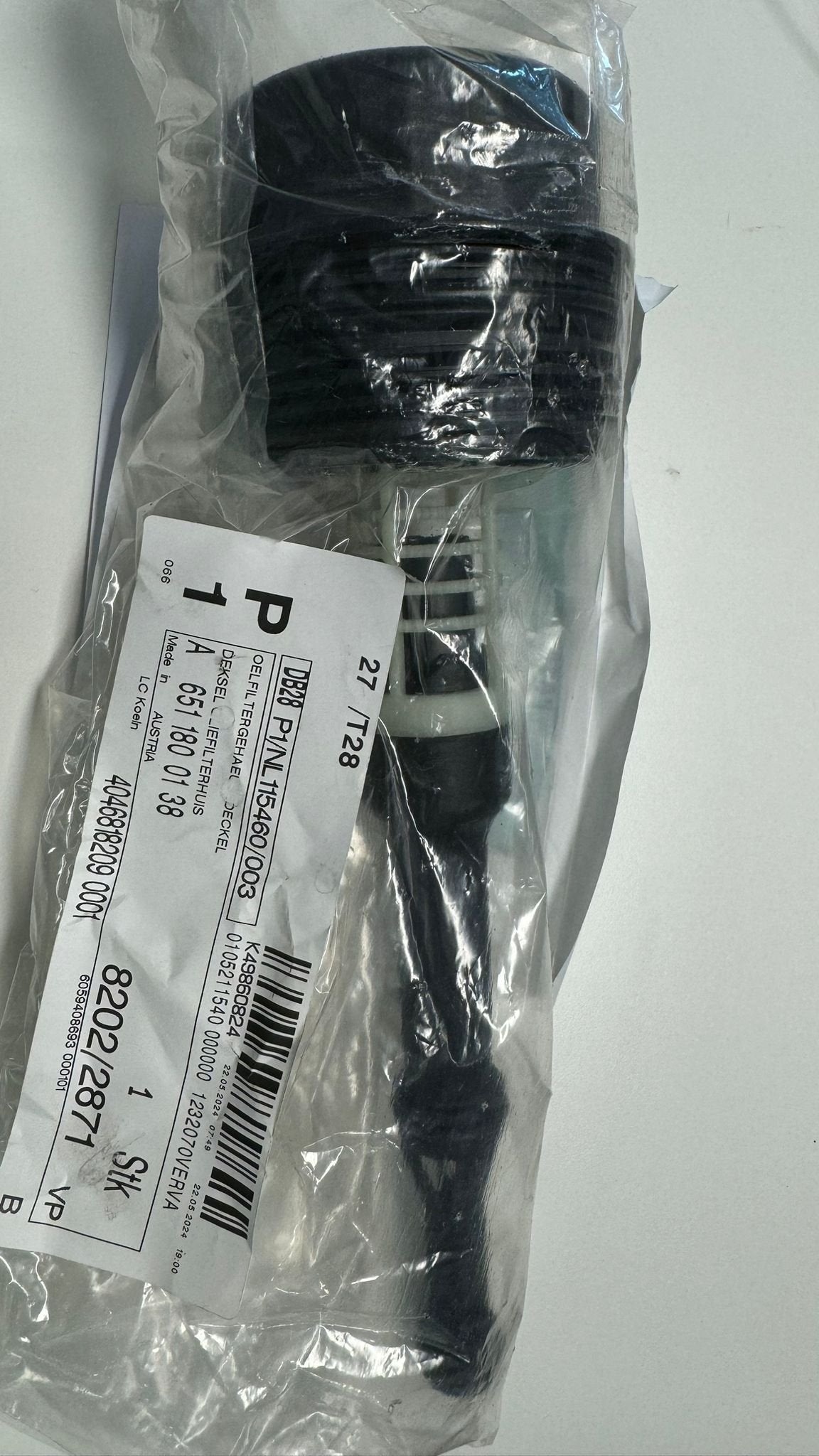 Deksel oliefilterhuis Mercedes A 651 180 01 38, Neuf, -, Origine de la pièce connue, -