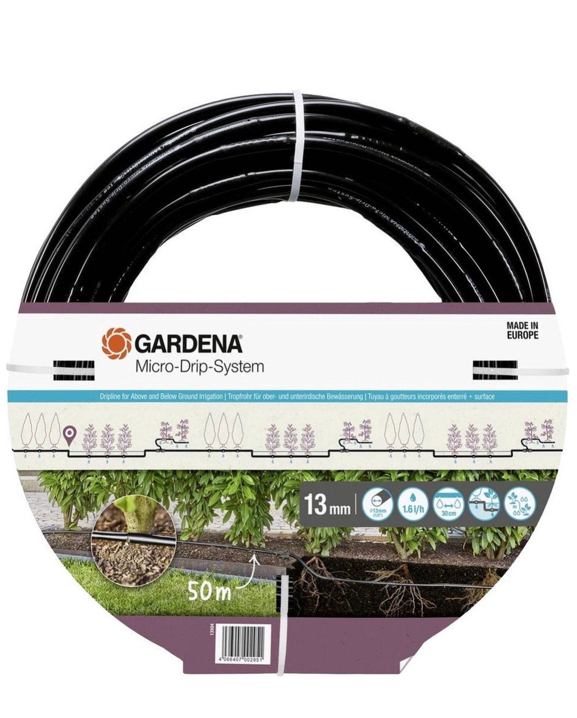 Druppelslang gardena 50 meter, Tuin en Terras, Ophalen, Zo goed als nieuw