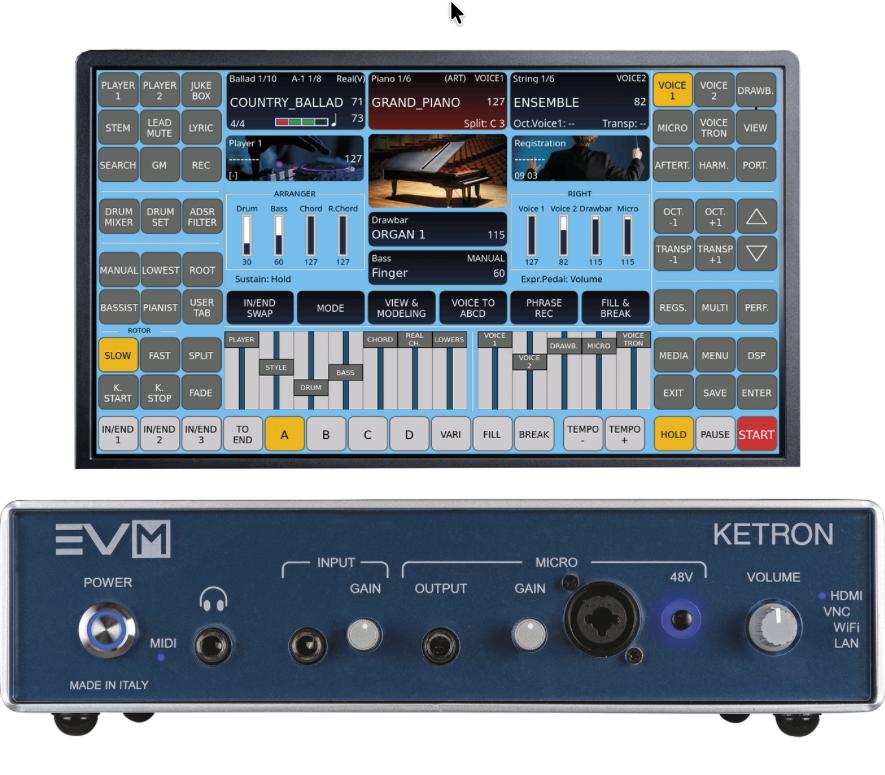 evm ketron bundle en extra flight case, Muziek en Instrumenten, Keyboards, Overige aantallen, Ophalen, Overige merken, Midi-aansluiting