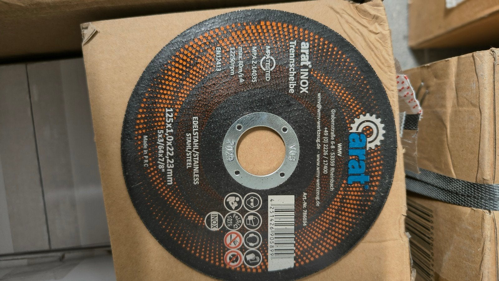 slijpschijf 125mm inox, Enlèvement, Neuf
