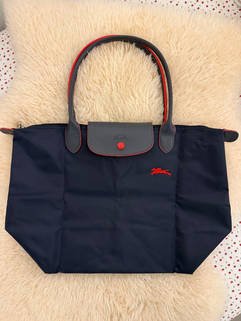 Longchamp Le Pliage L marineblauwe tas, Ophalen, Nieuw, Blauw, Shopper