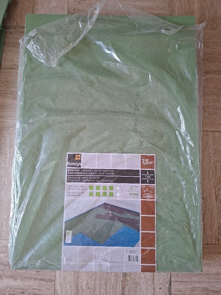 Sencys ondervloer voor parket en laminaat, Doe-het-zelf en Bouw, Ophalen, Nieuw, Overige materialen, Overige typen