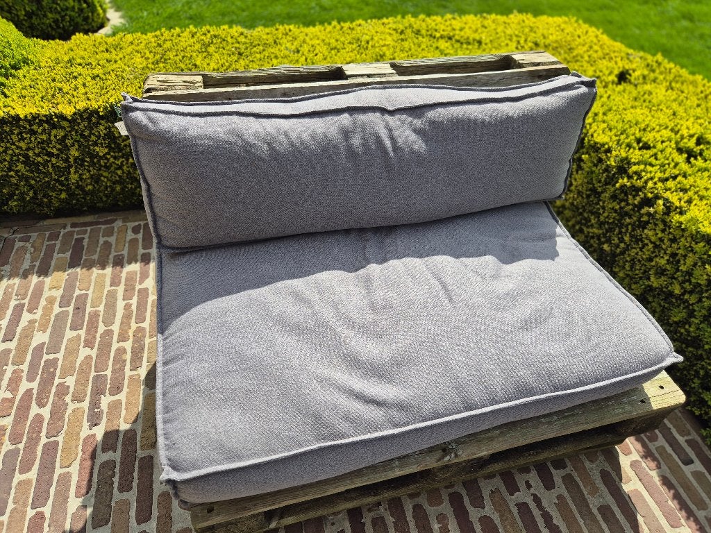 Zitkussen palletbaken, Jardin & Terrasse, Bancs de jardin, Utilisé, Autres matériaux, Enlèvement