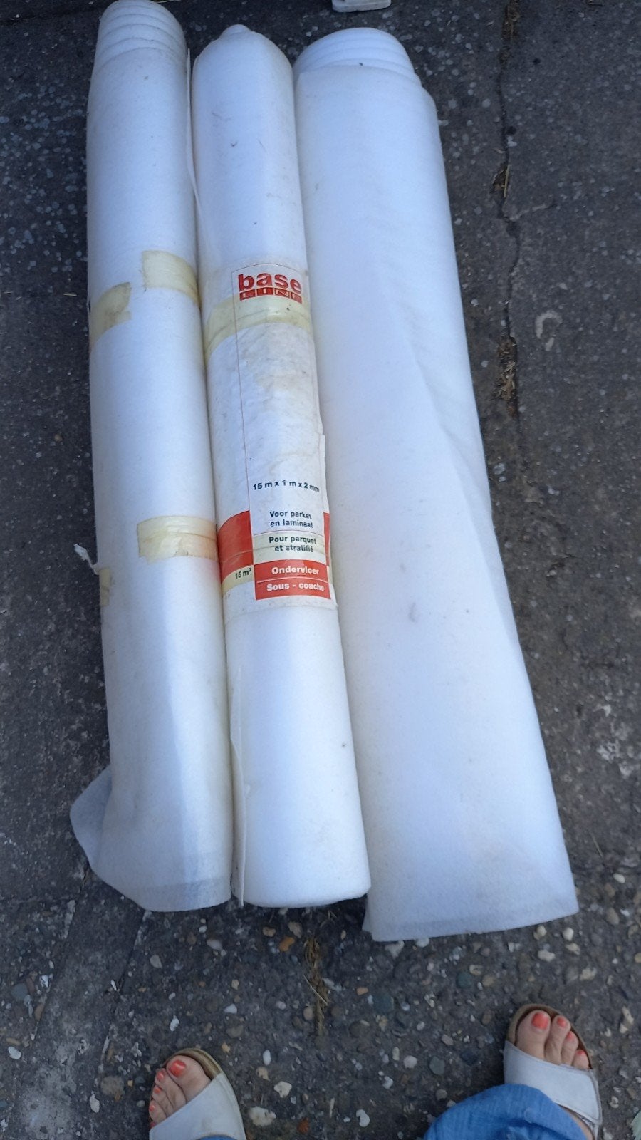 Ondervloer voor parket en laminaat, Ophalen, Laminaat