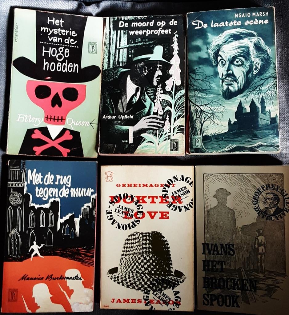 19 detectives en thrillers jaren 50-60, Ophalen of Verzenden