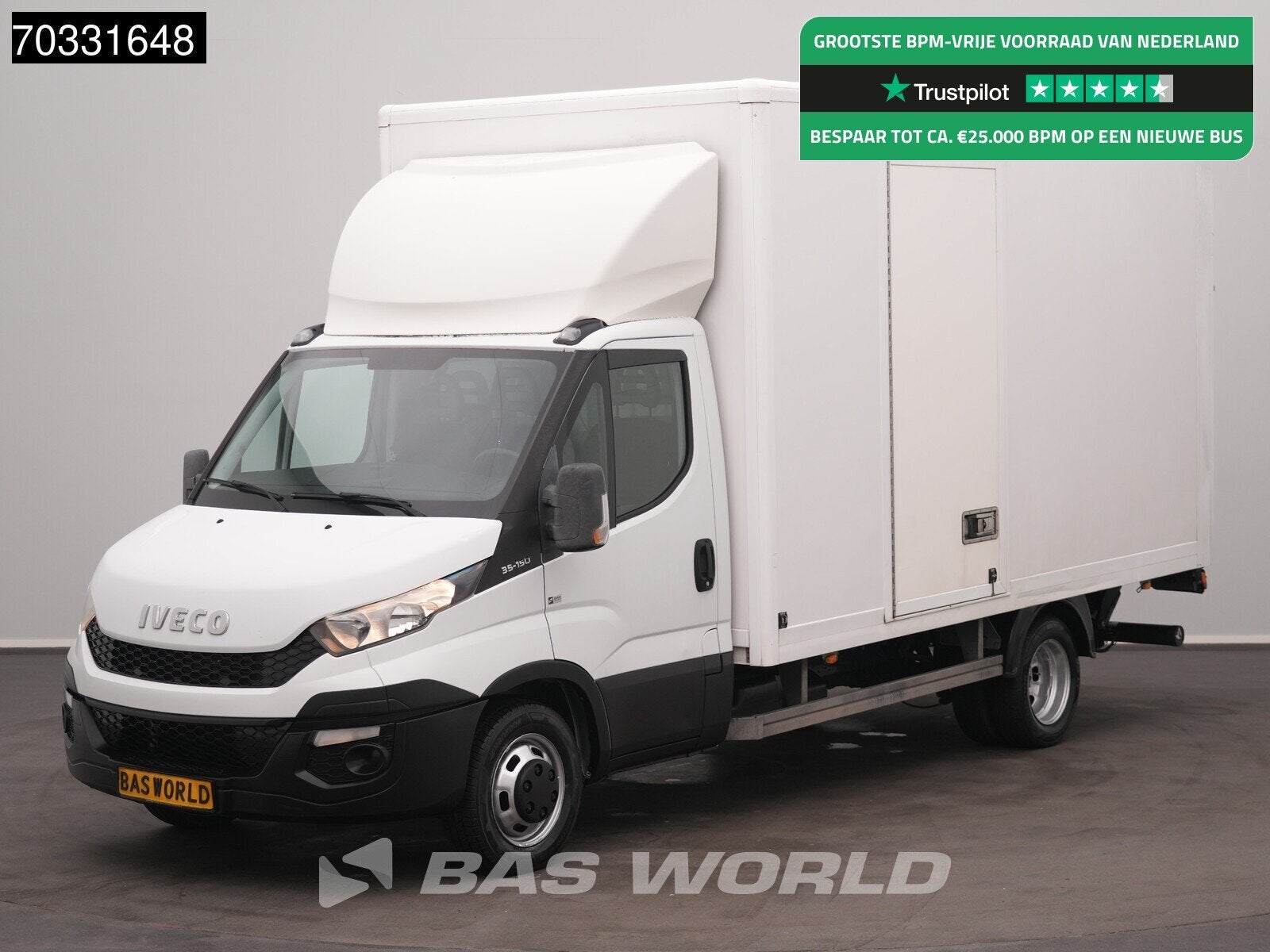 Iveco Daily 35C15 3.0L Laadklep 2x Zijdeur 3,5t Trekhaak Dub, Achat, Entreprise, Boîte manuelle, Diesel