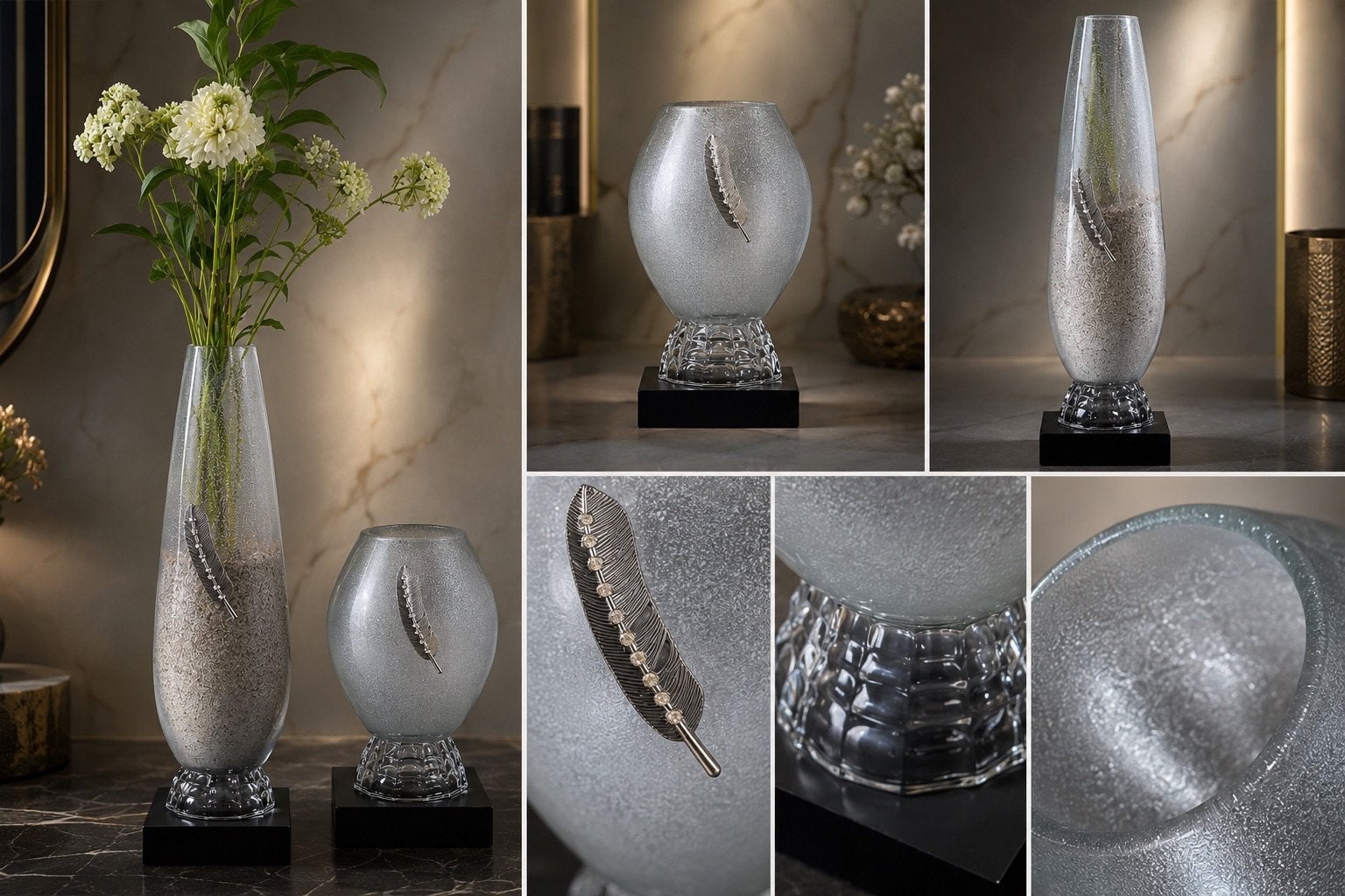 MURANO vazen handgemaakt Italiaans vaas design, Huis en Inrichting, Woonaccessoires | Vazen, Transparant, Glas, Handgemaakt, Ophalen of Verzenden
