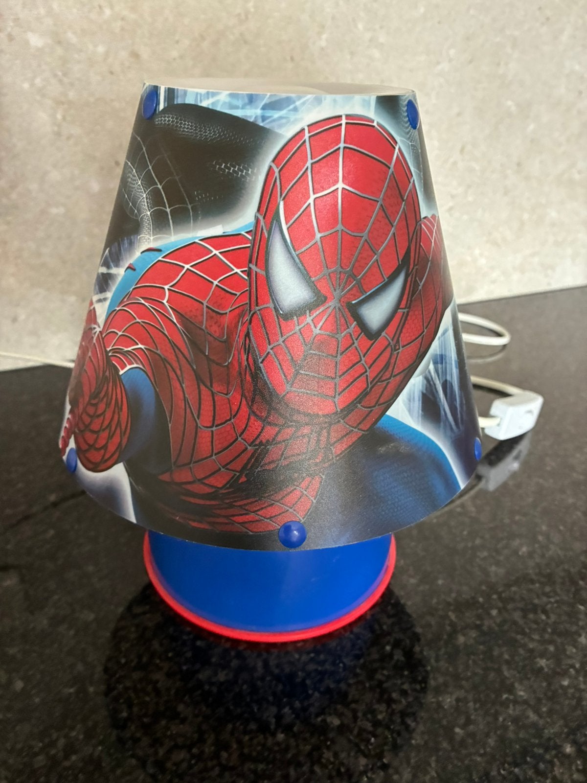 Nachtlamp spiderman, Blauw, Ophalen, Zo goed als nieuw, Nachtlamp
