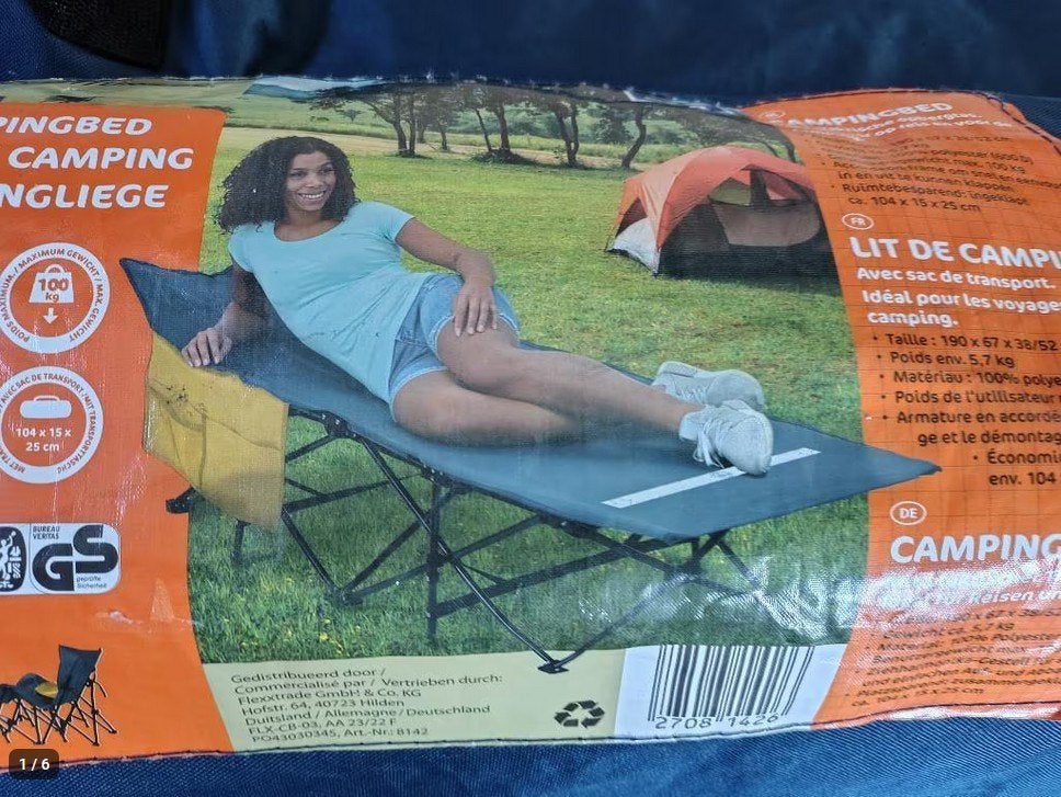 Campingbed 3 stuks beschikbaar, Ophalen, Zo goed als nieuw, 1-persoons