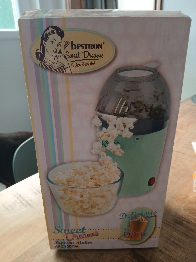 Popcornmaker bestron, Enlèvement ou Envoi, Autres marques, Autres types, Comme neuf