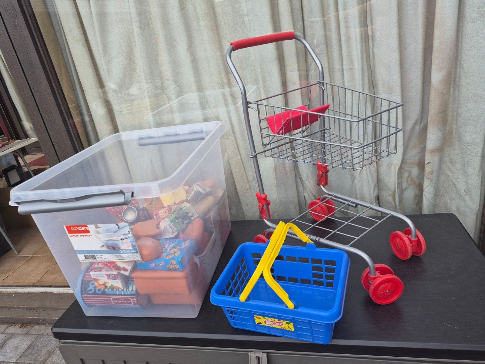Winkelkar en winkelmand met benodigdheden, Kinderen en Baby's, Ophalen, Gebruikt, Ontdekken